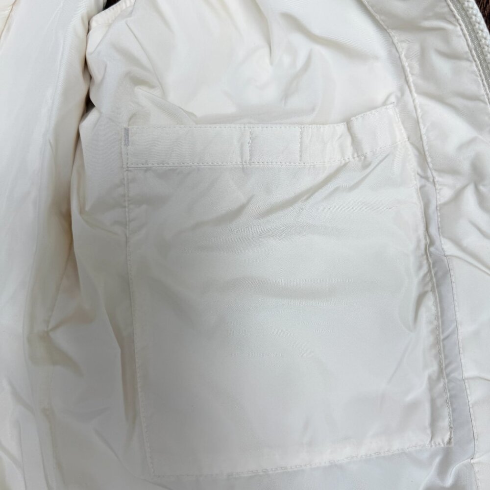 EDDIE BAUER Women's Premium Quilted Goose Down Vest Cream | Size M - Picture 6 of 12